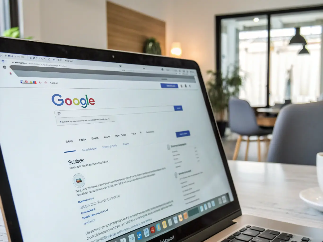 An image of a search engine results page (SERP) with a website ranking high, illustrating the effectiveness of SEO strategies in improving online visibility.