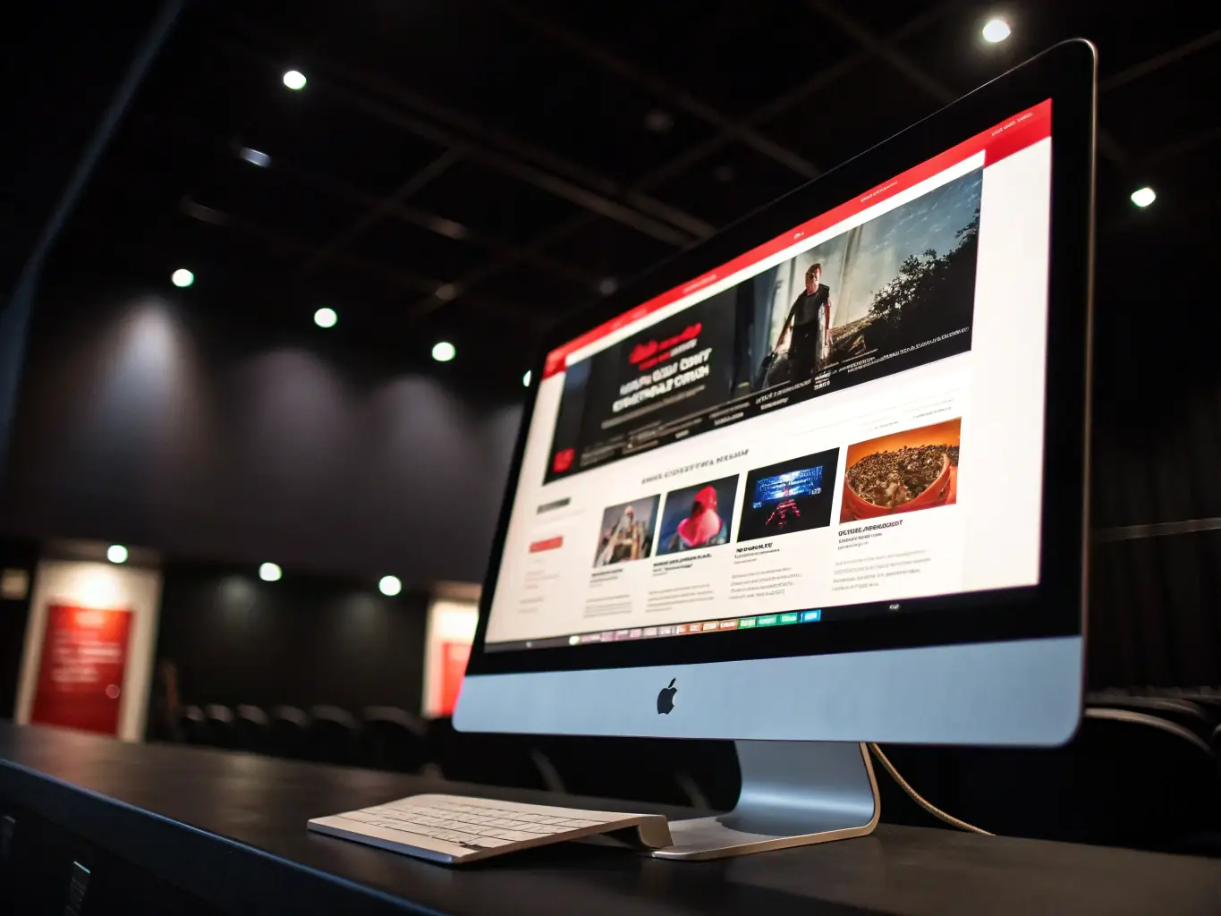 A dynamic website example representing the 'Build' package, emphasizing its expanded capabilities such as e-commerce integration and email marketing tools.