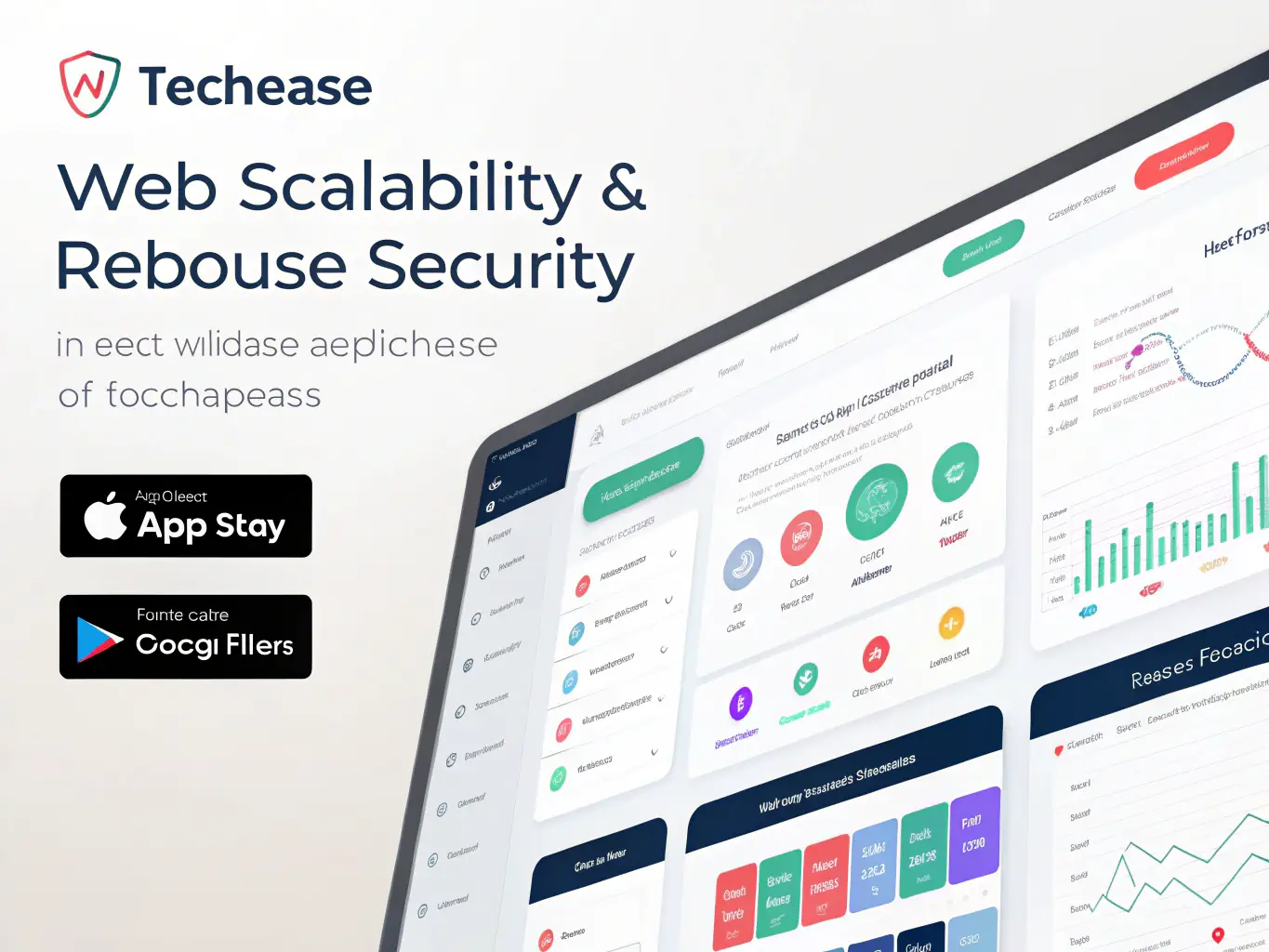 A sophisticated website design illustrating the 'Scale' package, focusing on advanced features like CRM integration, ADA tools, and enhanced security measures.